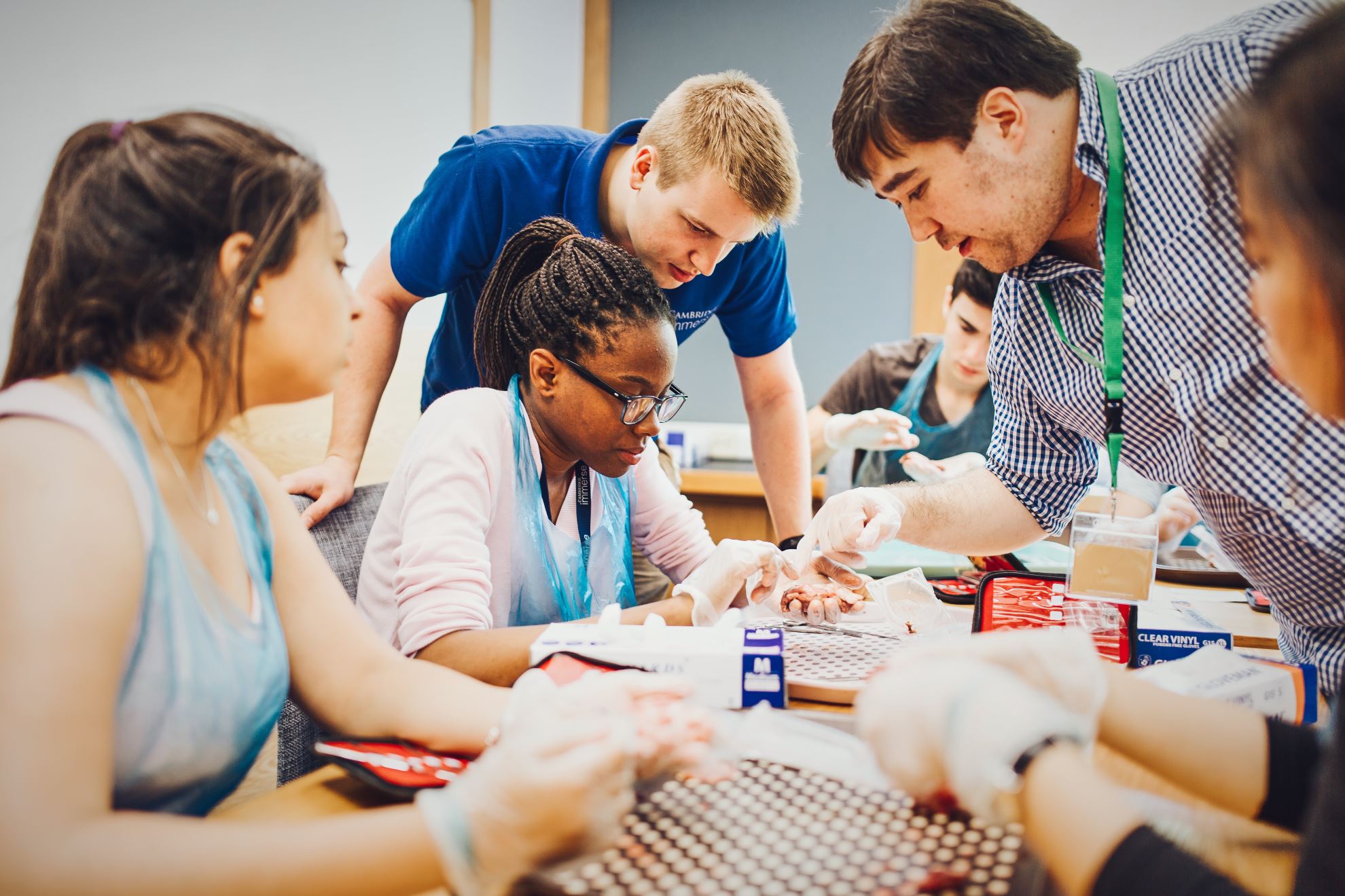 Mentor helping student