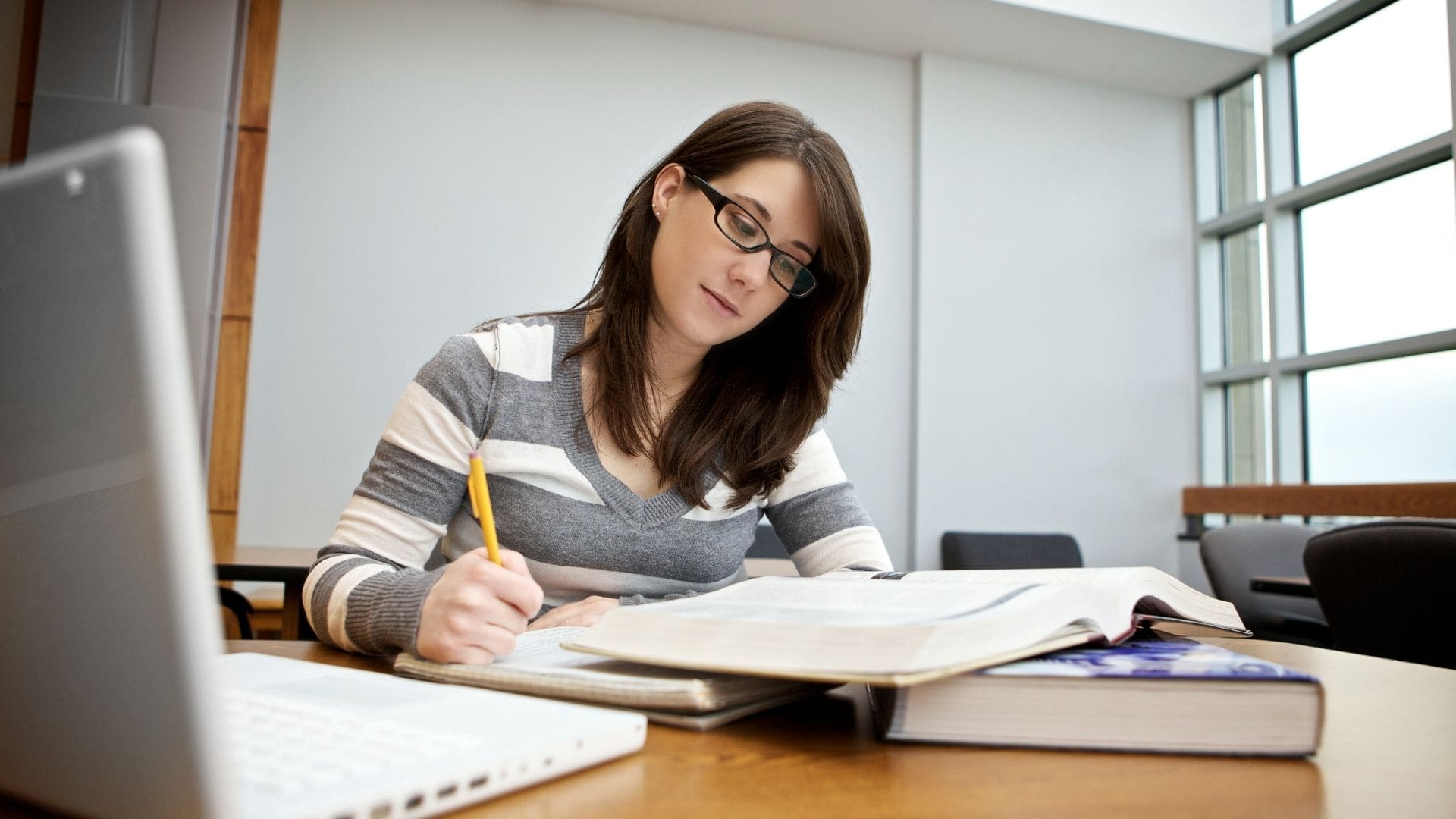 student writing a law personal statement