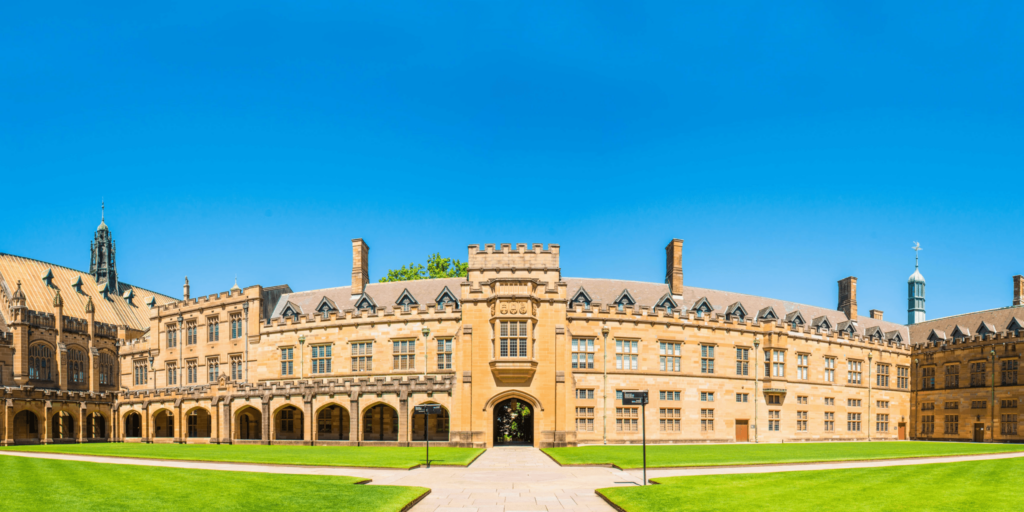 Illustration of website blog images with students.