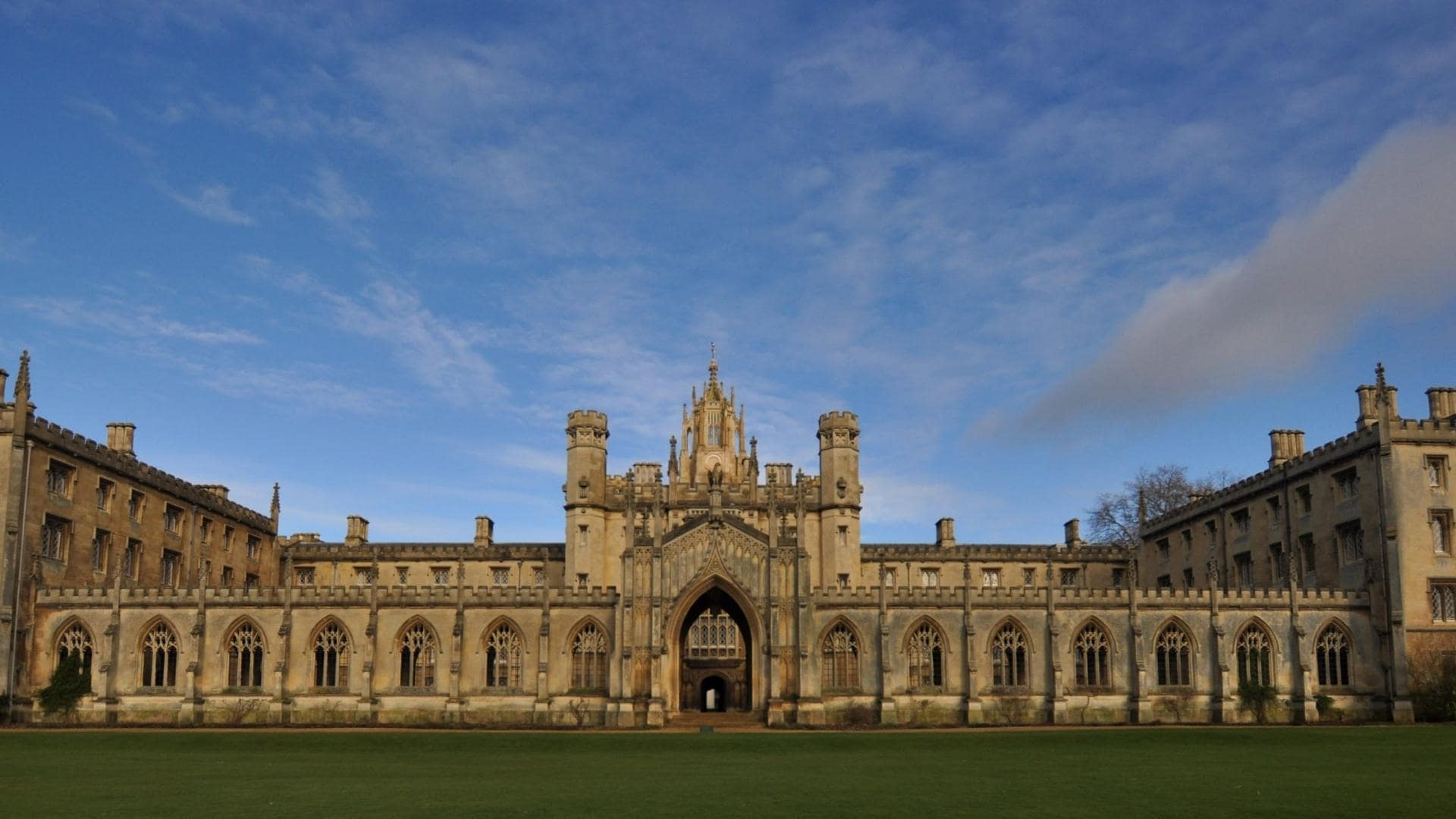 Front view of Cambridge University