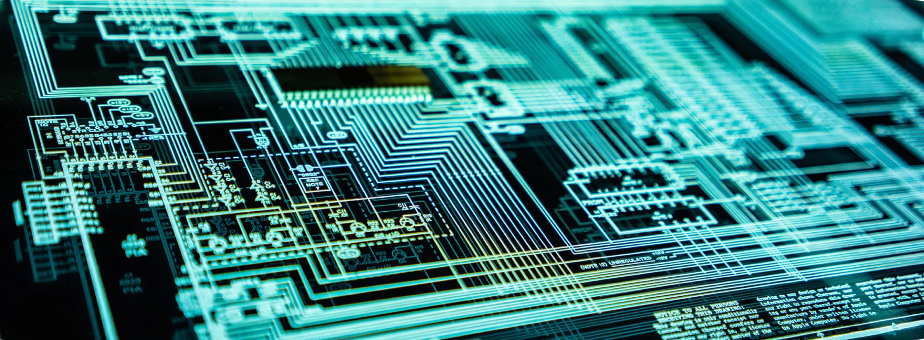 a close up of a circuit board