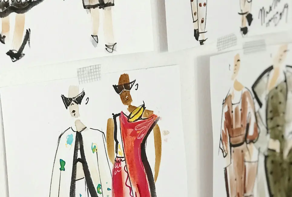 Fashion design illustrations